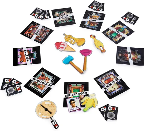 Miniatura 6 de Spin Master Games, Clue Giant Edition, juego familiar para diversión en interiores y exteriores con tablero grande de gran tamaño, para familia