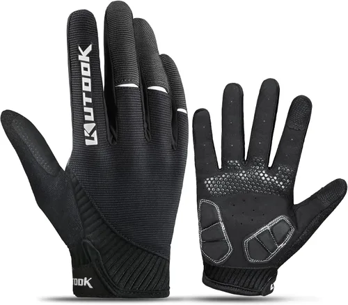 KUTOOK Cycling Gloves Full Finger Breathable Touch Screen Anti-Slip Pad MTB Bike Gloves for Men Women