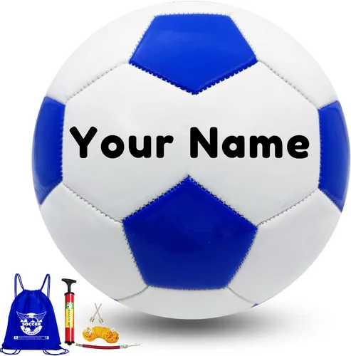 Miniatura 9 de Balón de fútbol personalizado tamaño 3/4/5, regalo de pelota de fútbol personalizada con nombre o texto para entrenador, hijo, hija, papá, mamá