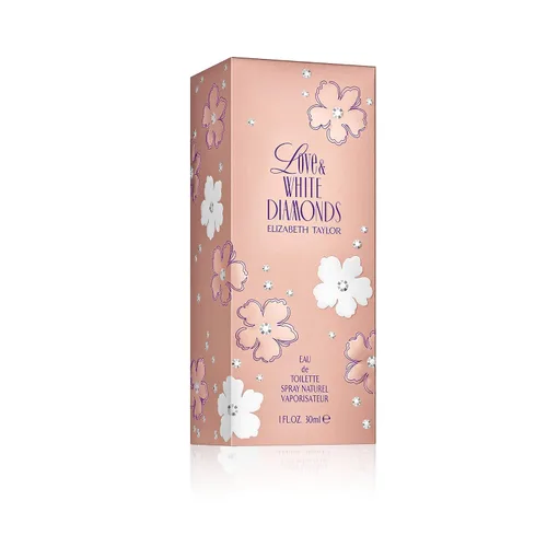 Miniatura 2 de Elizabeth Taylor Perfume para mujer, Love & White Diamonds, Eau De Toilette EDT Spray, 1 Fl Oz