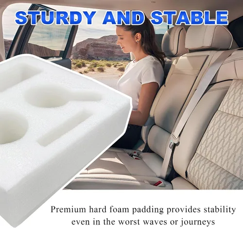 Miniatura 6 de Kewucn Organizador de asiento trasero de automóvil, bolsillo de cuero para sofá, almohada impermeable para almacenar bebidas y aperitivos, soporte