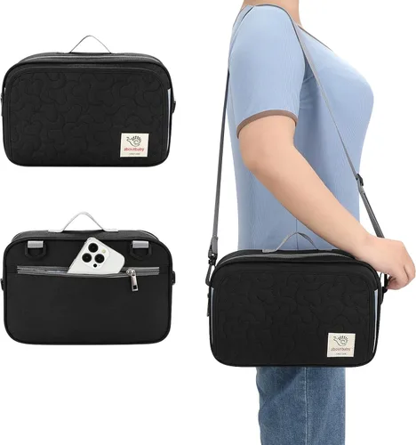 Miniatura 3 de Accmor Organizador de cochecito, organizador universal para cochecito con bolsillo aislado para portavasos y bolsa de cochecito de gran capacidad