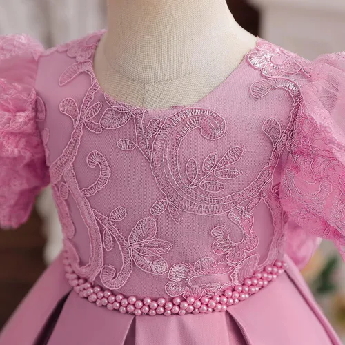 Miniatura 3 de NNJXD - Vestido de princesa de tul con flores, para usar en bodas, para niñas pequeñas y bebés