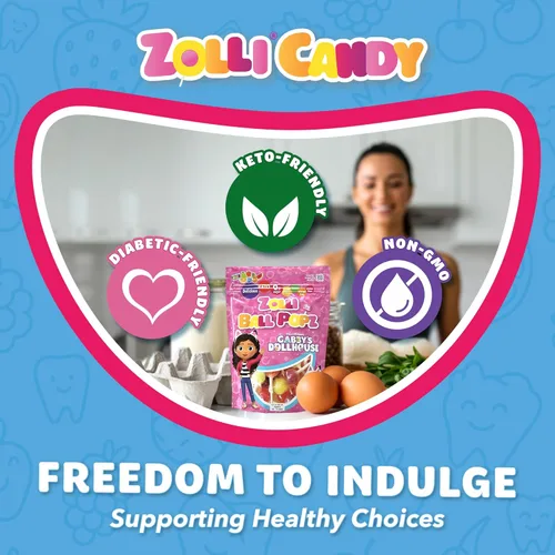 Miniatura 5 de Zollipops The Clean Teeth Pops Gabby's Dollhouse - Paletas anticaries, Ball Popz, paquete de 2 unidades de 10.4 onzas