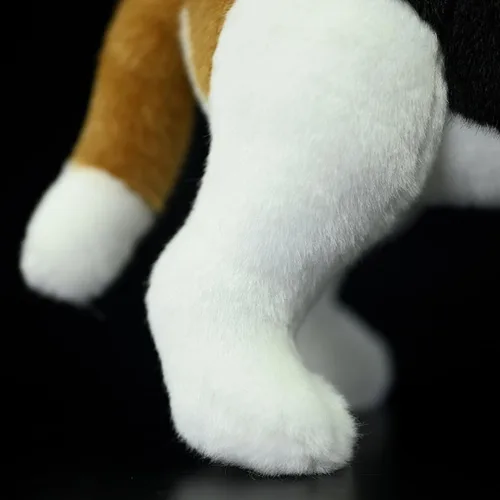 Miniatura 7 de Almohada de peluche realista Beagle de 11.4 pulgadas, grande, para perro de peluche Lindo cachorro animal, decoración del hogar