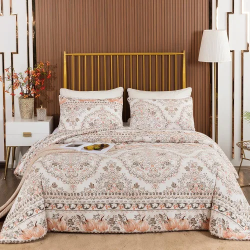 Miniatura 80 de CLOTHKNOW Juego de edredón a rayas tamaño King de 3 piezas, juego de edredón negro y blanco, edredón suave de estilo granja con 2 fundas de almohada