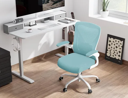 Miniatura 7 de Silla de Oficina - Silla de Escritorio Ergonómica con Soporte Lumbar Ajustable, Silla de Computadora de Malla, Sillas de Oficina Ejecutivas
