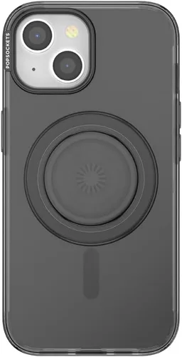 Miniatura 2 de PopSockets Funda para iPhone 15 con agarre redondo para teléfono compatible con MagSafe, funda de teléfono para iPhone 15, compatible con carga Negro