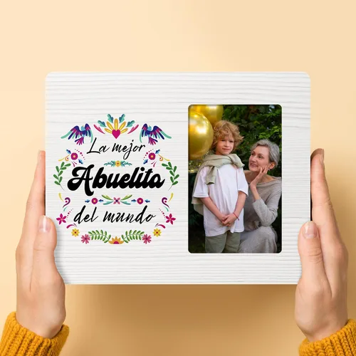 Miniatura 4 de Abuelita - Marco de fotos de regalos para abuela de nietos, La Mejor Abuelita Del Mundo, 4 x 6 pulgadas