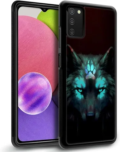 Miniatura 2 de CARLOCA Funda compatible con Samsung Galaxy S20 FE, diseño gráfico de identidad negro espiritual lobo, a prueba de golpes, antiarañazos