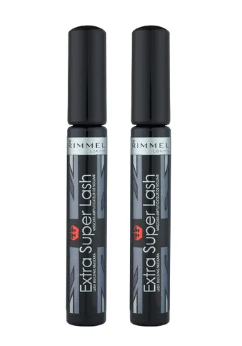 Máscara Rimmel Extra Super Lash, color negro