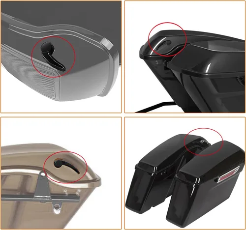 Miniatura 5 de Levantadores de tapa de alforja para Harley Davidson Touring Street Glide FLHR FLHT FLHX FLHTK 2014-2022