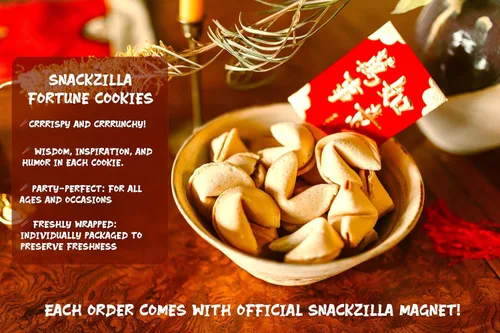 Miniatura 3 de Snackzilla Galletas de la fortuna, galletas de la fortuna envueltas individualmente a granel, galletas de la fortuna a granel (30), galletas