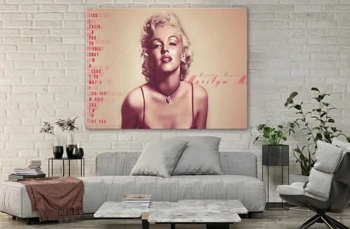 Miniatura 5 de SpiritualHands Marilyn Monroe - Lienzo decorativo para pared y póster – Decoración femenina moderna de maquillaje femenino, impresión de moda