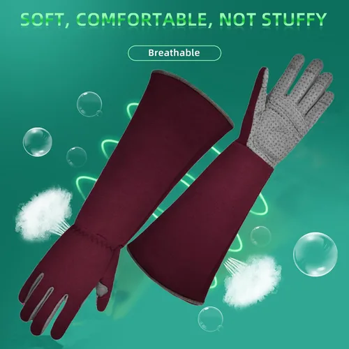 Miniatura 5 de Guantes 3 en 1 para jardinería, agricultura y limpieza, a prueba de puñaladas, antideslizantes, resistentes al desgaste, cómodos, transpirables