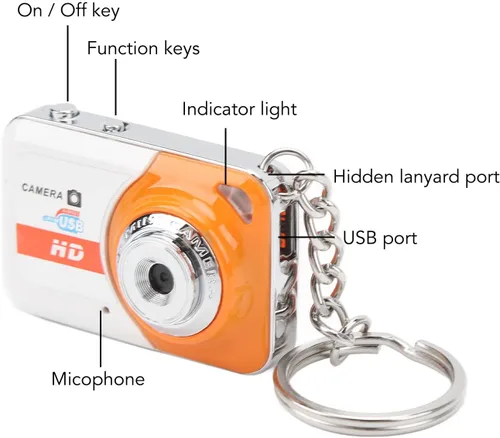 Miniatura 7 de Pomya Mini cámara DV, grabadora de cámara de video pequeña, detección de movimiento, soporte de memoria 32G, mini cámara USB, grabadora de video