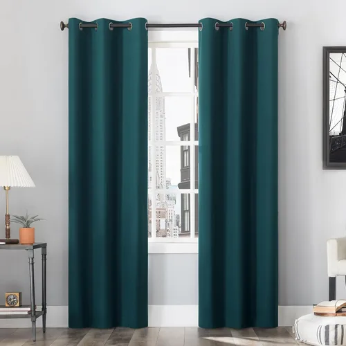 Miniatura 22 de Sun Zero Cyrus - Par de paneles de cortinas térmicas 100 % opacas con ojales, 40 x 84 pulgadas Cacao