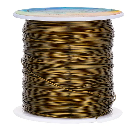 Miniatura 18 de Alambres de cobre resistentes al deslustre de 65.6 pies, alambre de cobre para electrocultura en jardinería, alambre de cobre de calibre 16, cables