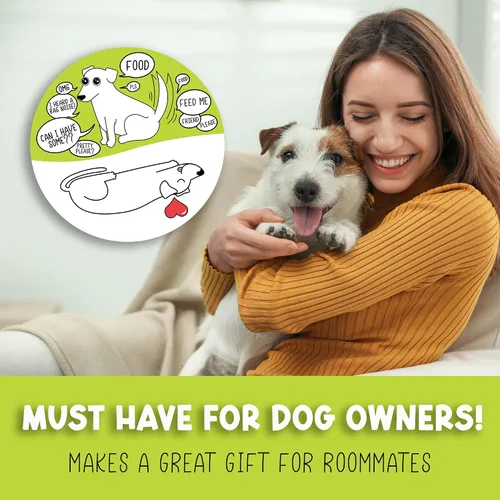 Miniatura 4 de Imán de Feed The Dog - Recordatorio gótico de comida para perros para amantes de las mascotas, decoración peculiar del hogar y la oficina, regalo