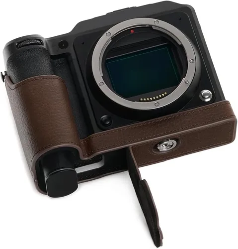 Miniatura 11 de Hecho a mano Cuero auténtico medio cámara caso bolsa cubierta para Hasselblad X2D 100C color negro