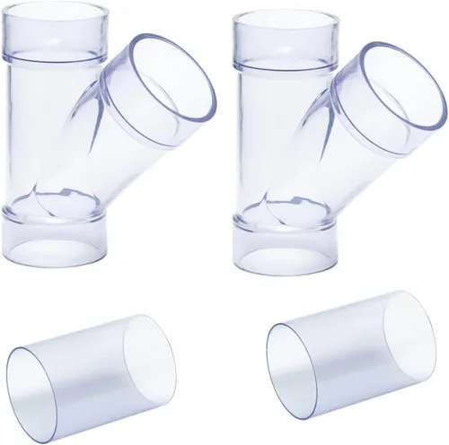 Miniatura 9 de POWERTEC 70321 Codo de 90 grados de identificación de 2-1/2 pulgadas para tuberías de recolección de polvo de 2-1/2 pulgadas, adaptadores