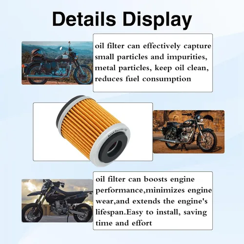 Miniatura 5 de Road Passion 3UH-E3440-00 5H0-13440-00 5H0-13440-09 Filtro de aceite para Yamaha YFM250 Moto-4 250 1989-1993 / YJ125 Vino 125 2004-2009