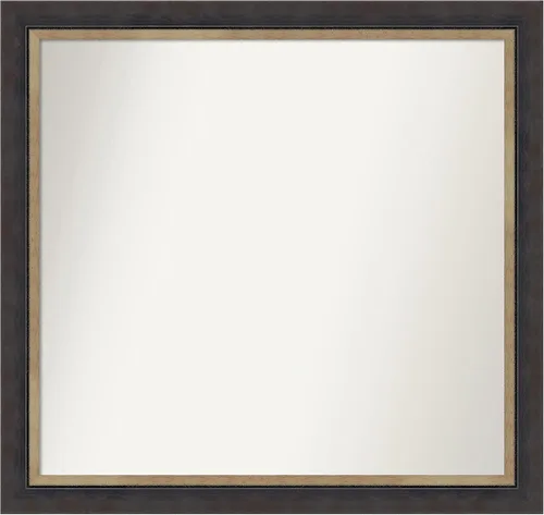 Miniatura 115 de Amanti Art Espejo personalizado, espejo de baño negro Astor, espejo de pared o espejo de tocador de baño sobre el fregadero (25 x 25 pulgadas)