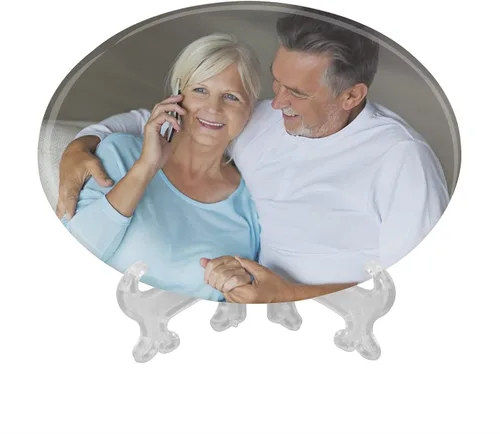 Miniatura 16 de GREUS Marcos de fotos personalizados, placa de cristal para fotos, regalo personalizado para cumpleaños, bebé, nacimiento, boda, Navidad, día de San