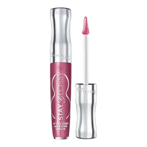 Miniatura 53 de Rimmel Stay Glossy Brillo de labios - Fórmula ligera y no pegajosa para color y brillo de labios - 130 Blushing Belgraves,.18oz Belgraves sonrojados