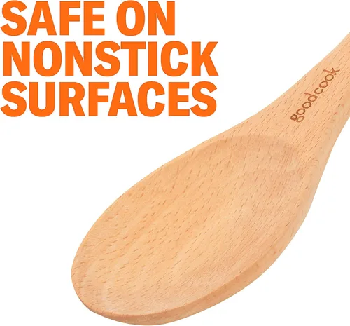 Miniatura 4 de Good Cook Touch - Cuchara de madera para untar (13.0 in), color plateado, tamaño mediano