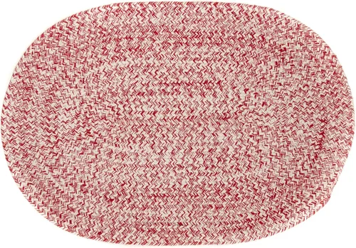 Miniatura 56 de Super Area Rugs Farmhouse - Alfombra trenzada de algodón reversible para cocina, gris y blanco, 4 x 6 pies, ovalada