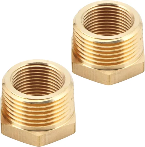 Miniatura 5 de 2 piezas 1" NPT macho x 3/4" NPT hembra buje de latón reductor hexagonal adaptador de tubería roscada por CX WONDERLAND