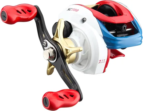 Miniatura 11 de HAUT TON Matel Master Advanced Version Baitcaster reels,6.2:1Gear Ratio,5+1Ball Bearing,Bait clickers,12Lb Drag System Fishing Reels,for