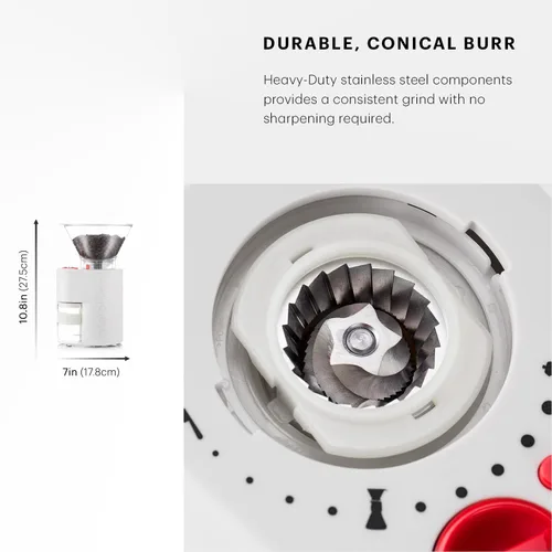 Miniatura 6 de Molino de café eléctrico con cuchillas Bodum Bistro, Blanco