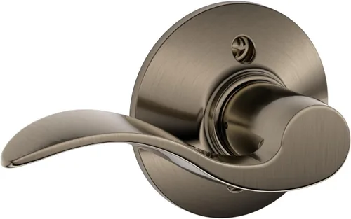 Miniatura 73 de SCHLAGE - Manija de puerta Accent con cerradura de paso libre para pasillo y armario en bronce antiguo - F10 ACC 716 Bronce Envejecido