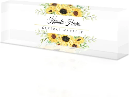 Miniatura 48 de Placa de nombre de escritorio personalizada, placa de identificación acrílica, placas de identificación personalizadas para regalos de oficina