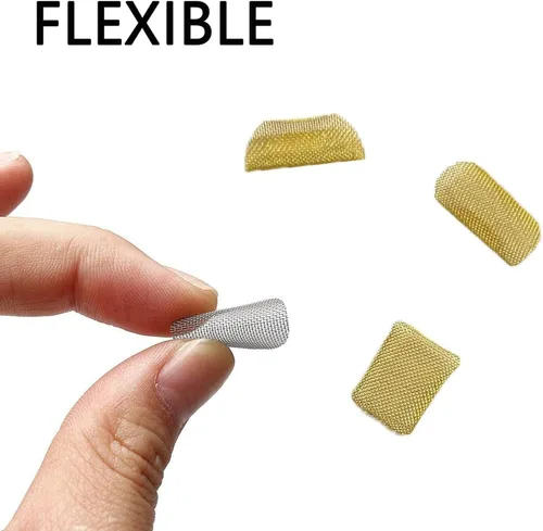 Miniatura 3 de 100 pantallas de tubería, filtros de tubo de 3/4 pulgadas, 50 pantallas de tubería de acero inoxidable de primera calidad y 50 filtros de latón