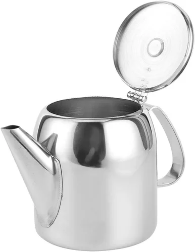 Miniatura 9 de Tetera de acero inoxidable, tetera de vidrio Ea, tetera turca, jarra de café térmica de acero inoxidable, cafetera de boquilla corta fría