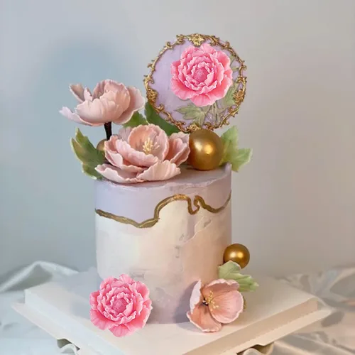 Miniatura 7 de Mujiang 3D peonía flor pastel decoración silicona gelatina azúcar chocolate fondant moldes
