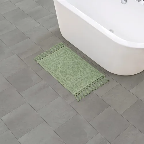 Miniatura 18 de French Connection Nellore Alfombras de Baño, Tapetes de Baño Tejidos y con Cuentas, Tapetes de Baño Duraderos y Gruesos para Baño y Alfombras