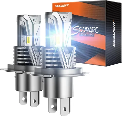 Miniatura 13 de SEALIGHT Bombillas H13 9008, 800 % 36000 LM, bombillas H13 de doble haz superbrillantes, bombillas antiniebla blancas 9008 con ventilador