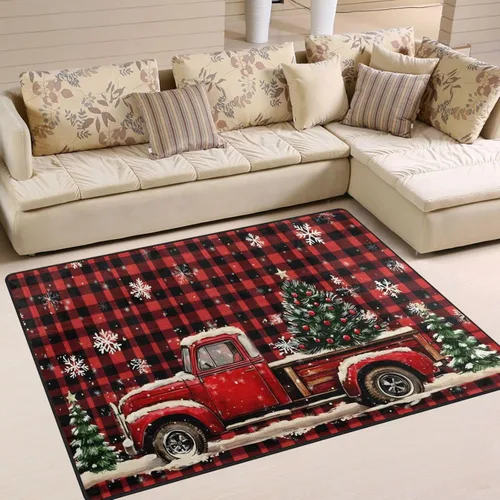 Miniatura 9 de ALAZA Retro Union Jack - Alfombra antideslizante de 4 x 5 pies 3 pulgadas y 3 pulgadas para sala de estar, comedor, dormitorio, cocina, pasillo