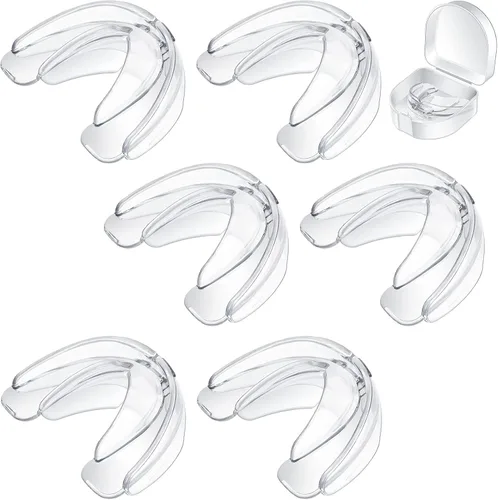 TOODOO 6 piezas de tirantes protectores bucales deportivos para niños, doble fútbol juvenil, protectores bucales para boxeo, fútbol, hockey, karate,