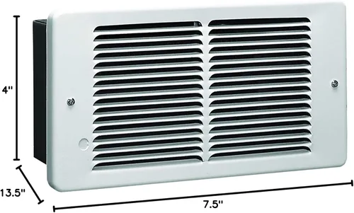 Miniatura 3 de King Pic-A-Watt, calentador de pared de 2250 vatios/240 voltios, PAW2422, 2250.0watts Blanco
