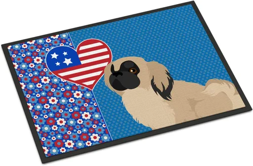 Miniatura 167 de Caroline's Treasures WDK5119JMAT Airedale Terrier USA - Tapete para interiores o exteriores, 24 x 36 pulgadas, tapete para puerta delantera