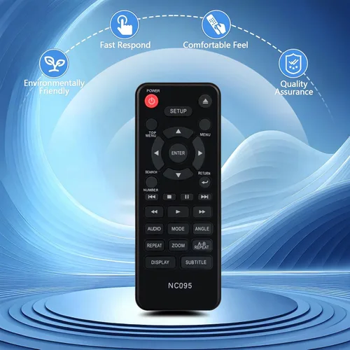 Miniatura 5 de NC095 NC095UL Reemplazo de control remoto para reproductor de DVD Sanyo FWDP105F FWDP175FA FWDP105 FWDP175F FWDP105FA FWDP105FB