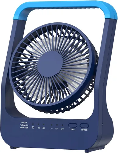 Ventilador con batería recargable, ventilador de escritorio personal de 20000 mAh, ventilador de mesa USB portátil, ventilador de escritorio