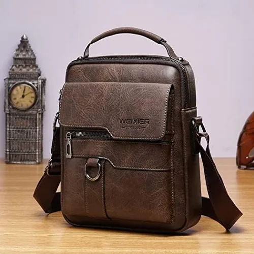 Miniatura 2 de Bolsa de mensajero para hombre, de piel sintética, bolsa de hombro, bolsa de viaje, bolso de hombre, bolso casual, bolsa de mano con personalidad