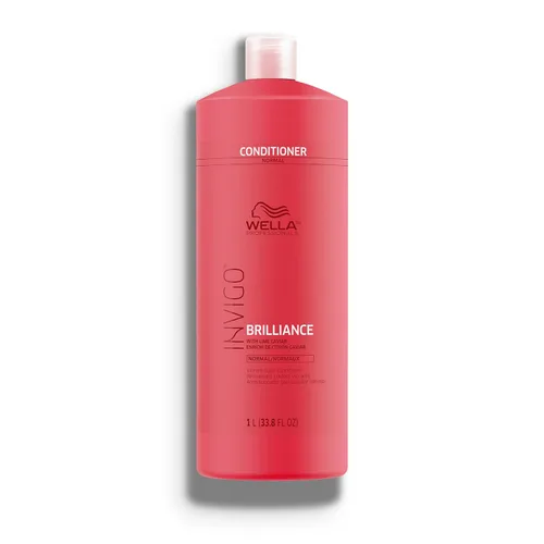 Wella Professionals Invigo Brilliance Conditioner | For Fine/Normal Colored Hair | Intense Color Protection & Maintains Vibrancy | Salon Care Gloss