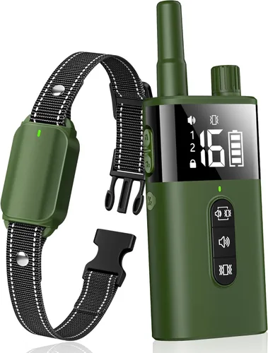 Miniatura 9 de Collar de entrenamiento para perros con control remoto para 2 perros, 10-120 libras, 3300 pies, impermeable, sin golpes, collar de perro vibratorio